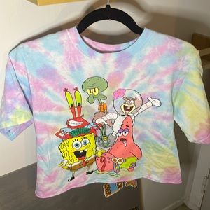 A tie dye Nickelodeon tee